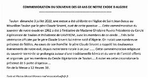 2022 07 03 TOULON JEAN BOSCO COMMEMORATION DES 60 ANS DE NOTRE EXIL (2)